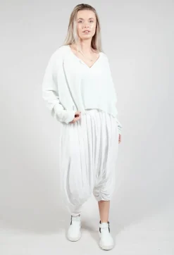 Rundholz Mainline Jumpers^Lightwear Cropped Jumper in Tulip 10% Cloud