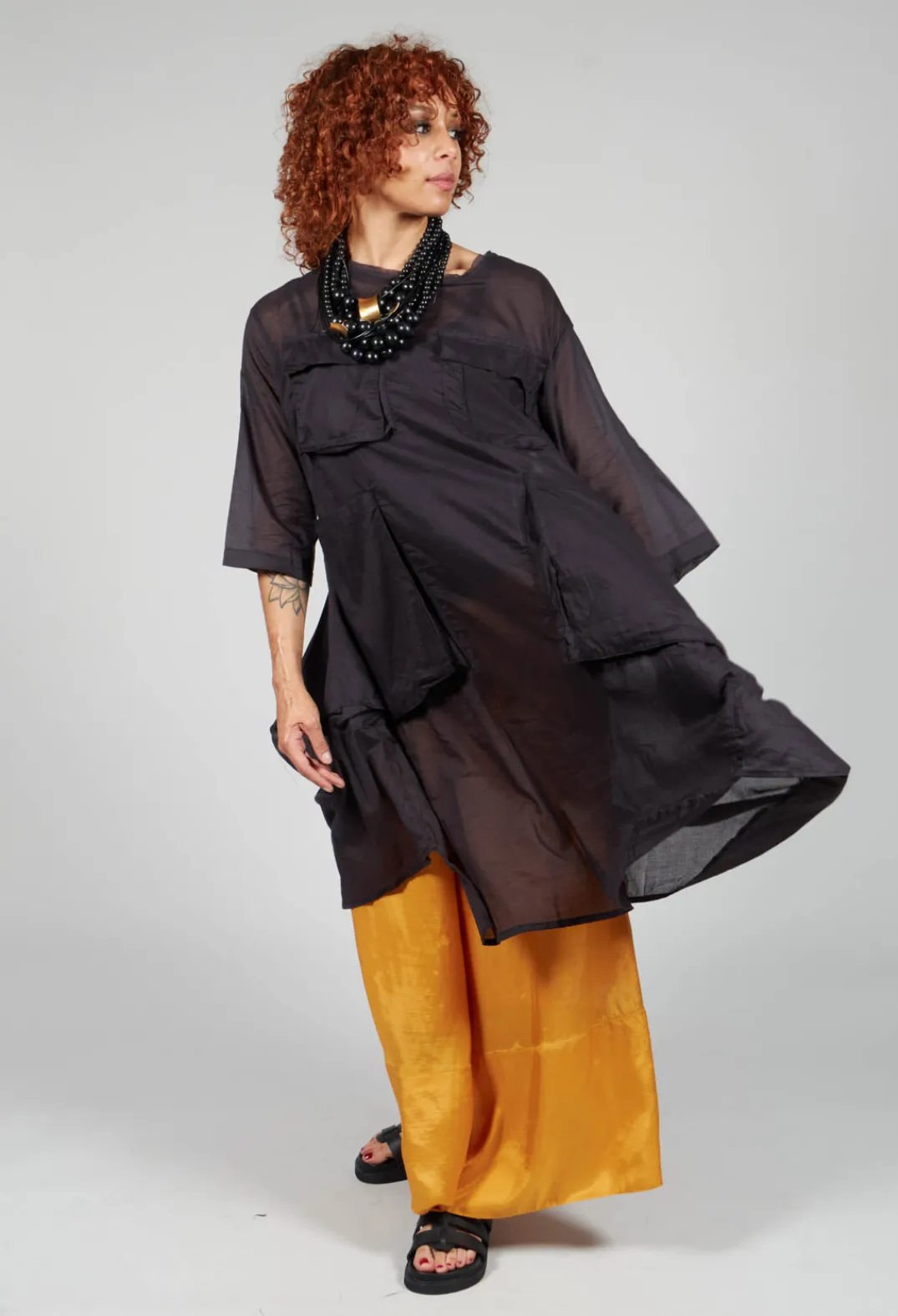 Bize Trousers^Lightwear Culottes in Beige Saffron