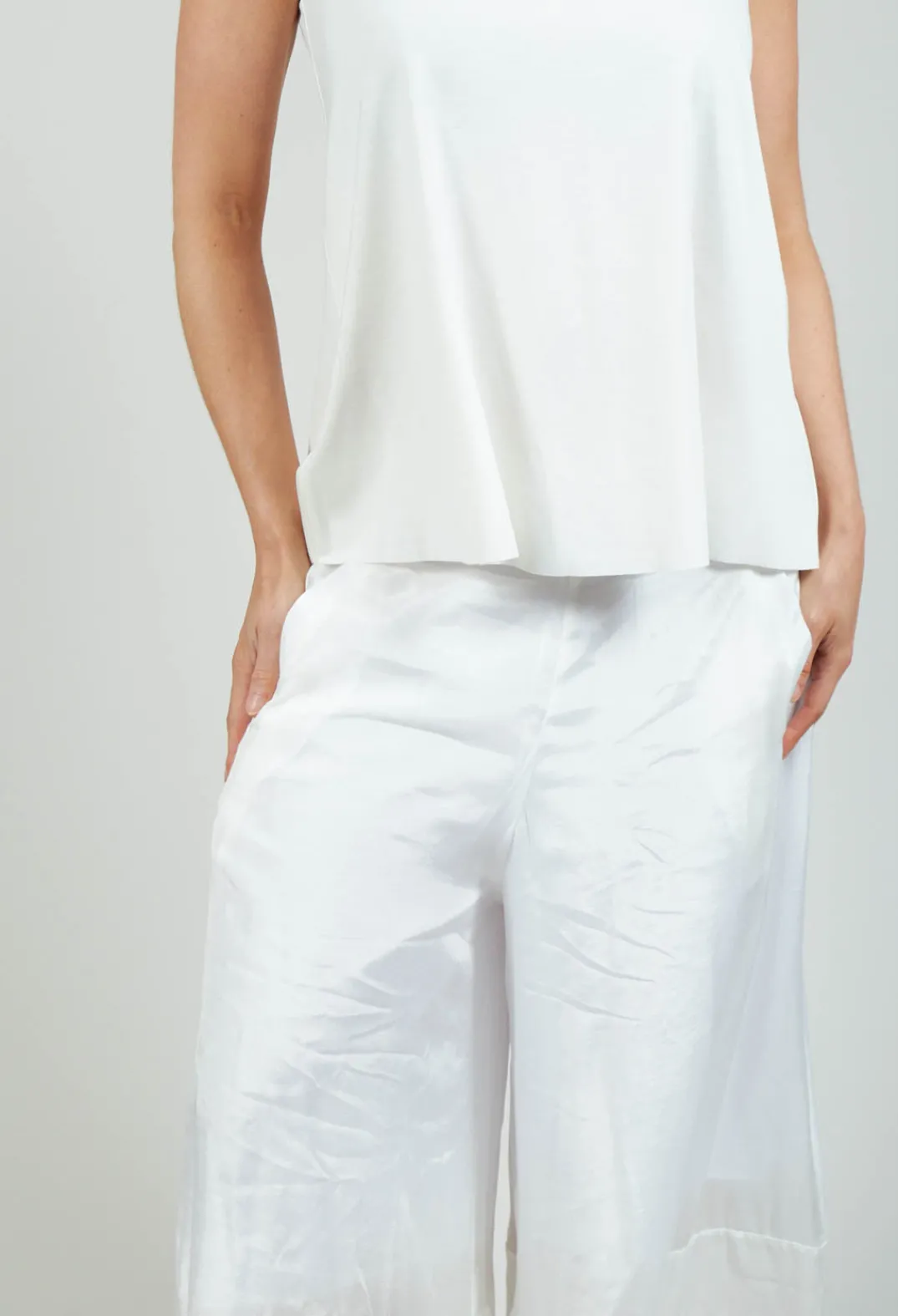 Bize Trousers^Lightwear Culottes in White