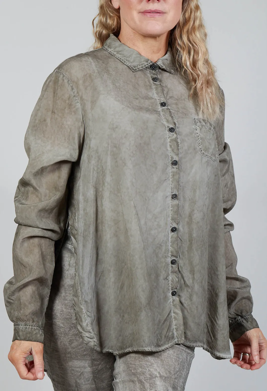Rundholz Mainline Shirts & Blouses^Lightweight Blouse in Hay Cloud