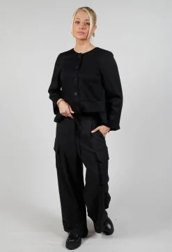 Mei Meij Trousers^Lightweight Cargo Trousers in Nero