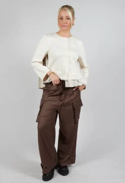 Mei Meij Trousers^Lightweight Cargo Trousers in Toffee