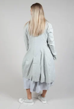 Rundholz Black Label Coats^Lightweight Coat with Tulip Hem in Grey