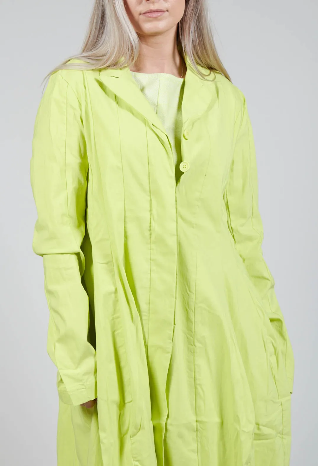 Rundholz Black Label Coats^Lightweight Coat with Tulip Hem in Sun