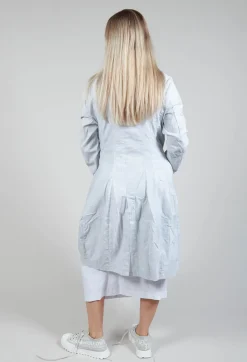 Rundholz Black Label Coats^Lightweight Coat with Tulip Hem in Grey Print