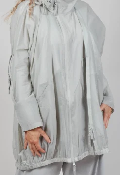 Rundholz Black Label Coats^Lightweight Coat with Zip in Grey
