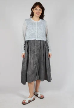 Rundholz Black Label Cardigans^Lightweight Cropped Cardigan in Grey Cloud Print