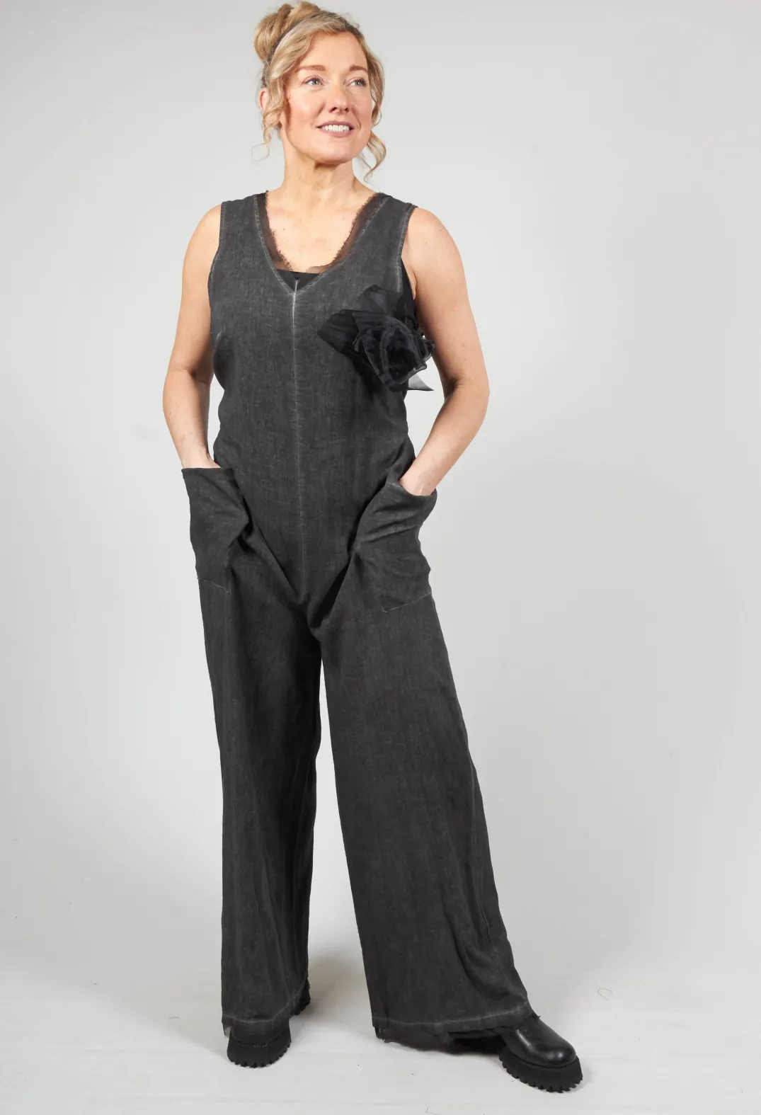 Sanctamuerte Jumpsuits^Lightweight Jumpsuit in Antracite