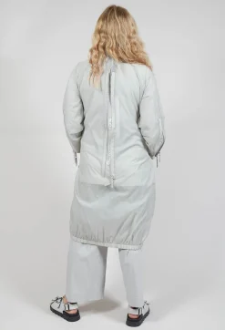 Rundholz Black Label Coats^Lightweight Longline Coat with Zip in Grey