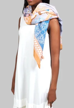 Rubicon Scarves^Lightweight Pasiley Elephant Print Scarf