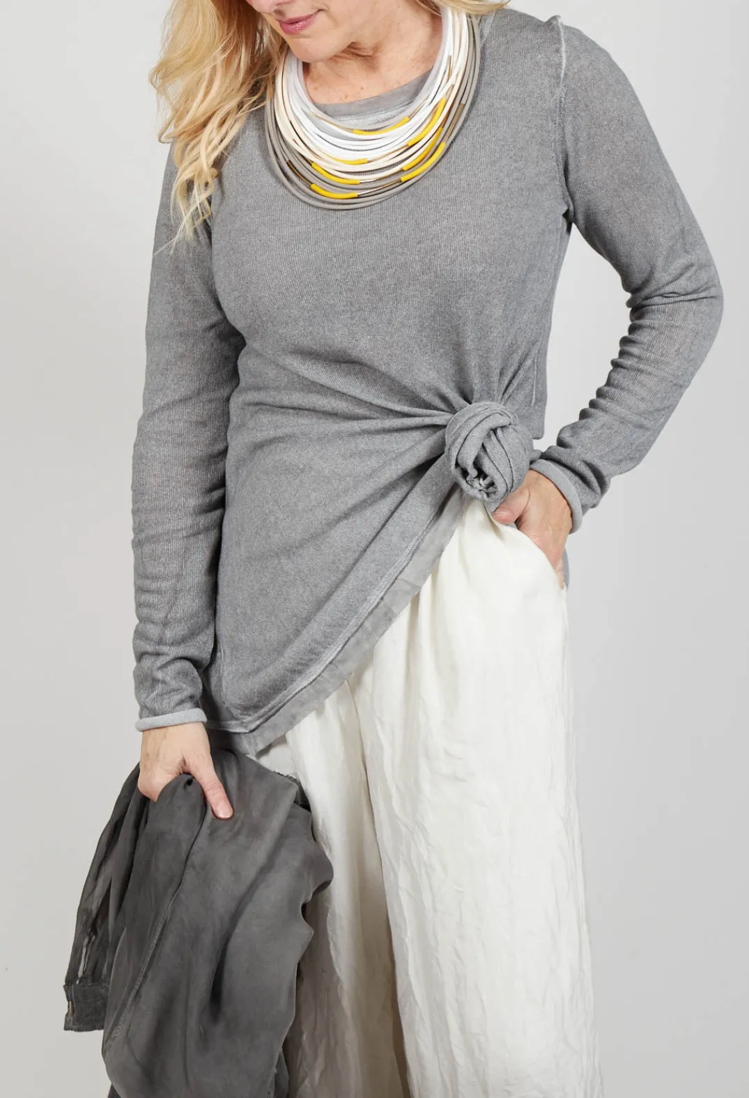Rundholz Dip Jumpers^Lightweight Pullover in C.Coal 70% Cloud