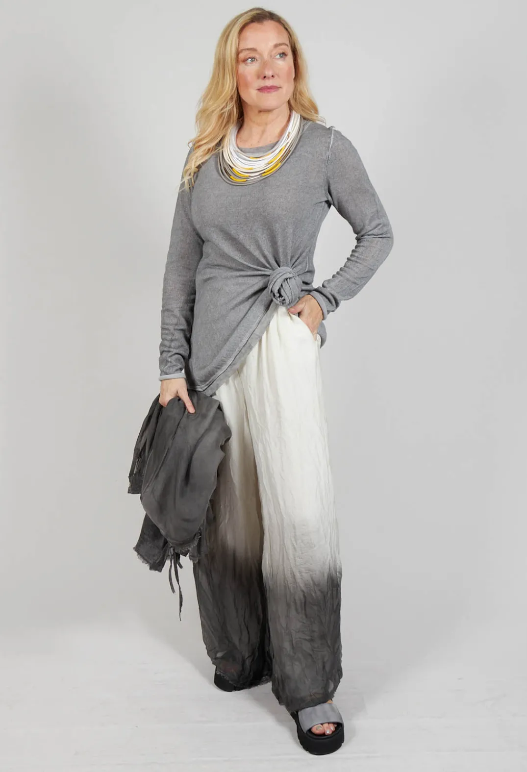 Rundholz Dip Jumpers^Lightweight Pullover in C.Coal 70% Cloud