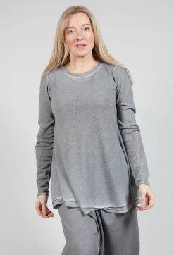 Rundholz Dip Jumpers^Lightweight Pullover in C.Coal 70% Cloud