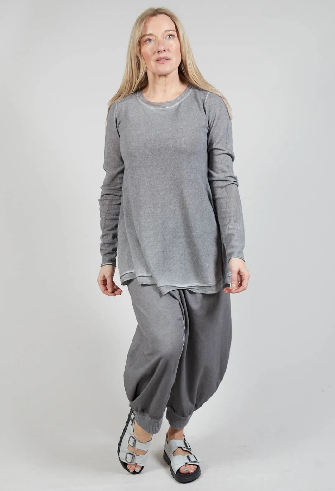Rundholz Dip Jumpers^Lightweight Pullover in C.Coal 70% Cloud