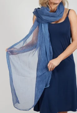 Rundholz Black Label Scarves^Lightweight Sheer Scarf in Navy