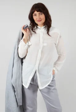 Umit Unal Shirts & Blouses^Lightweight Shirt with Stitch Detail in White