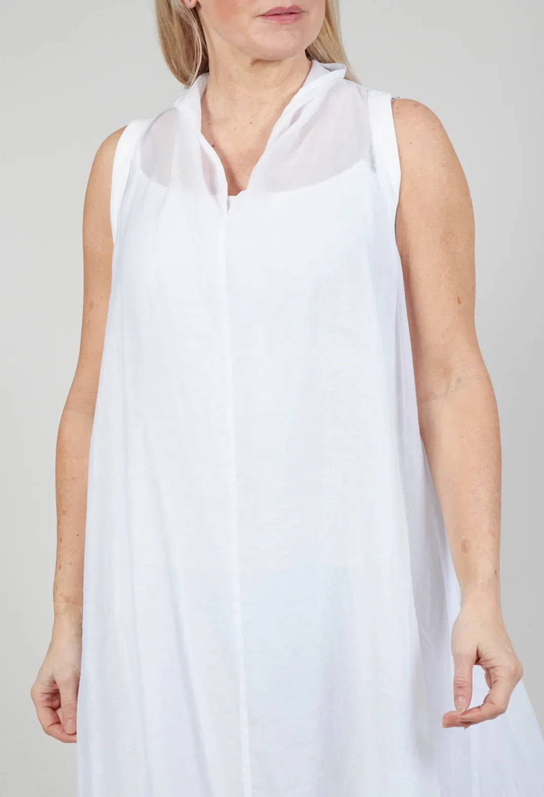 Rundholz Black Label Dresses^Lightweight Sleeveless Dress in White
