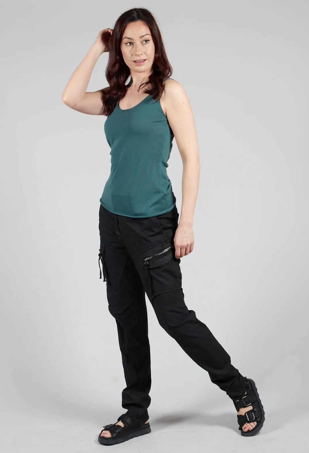Masnada Tops^Lightweight Vest In Petrol