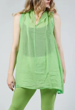 Rundholz Black Label Tops^Lightweight Vest Top in Lime