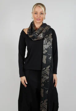 Xenia Design Scarves^Limb Scarf in Gold-Black
