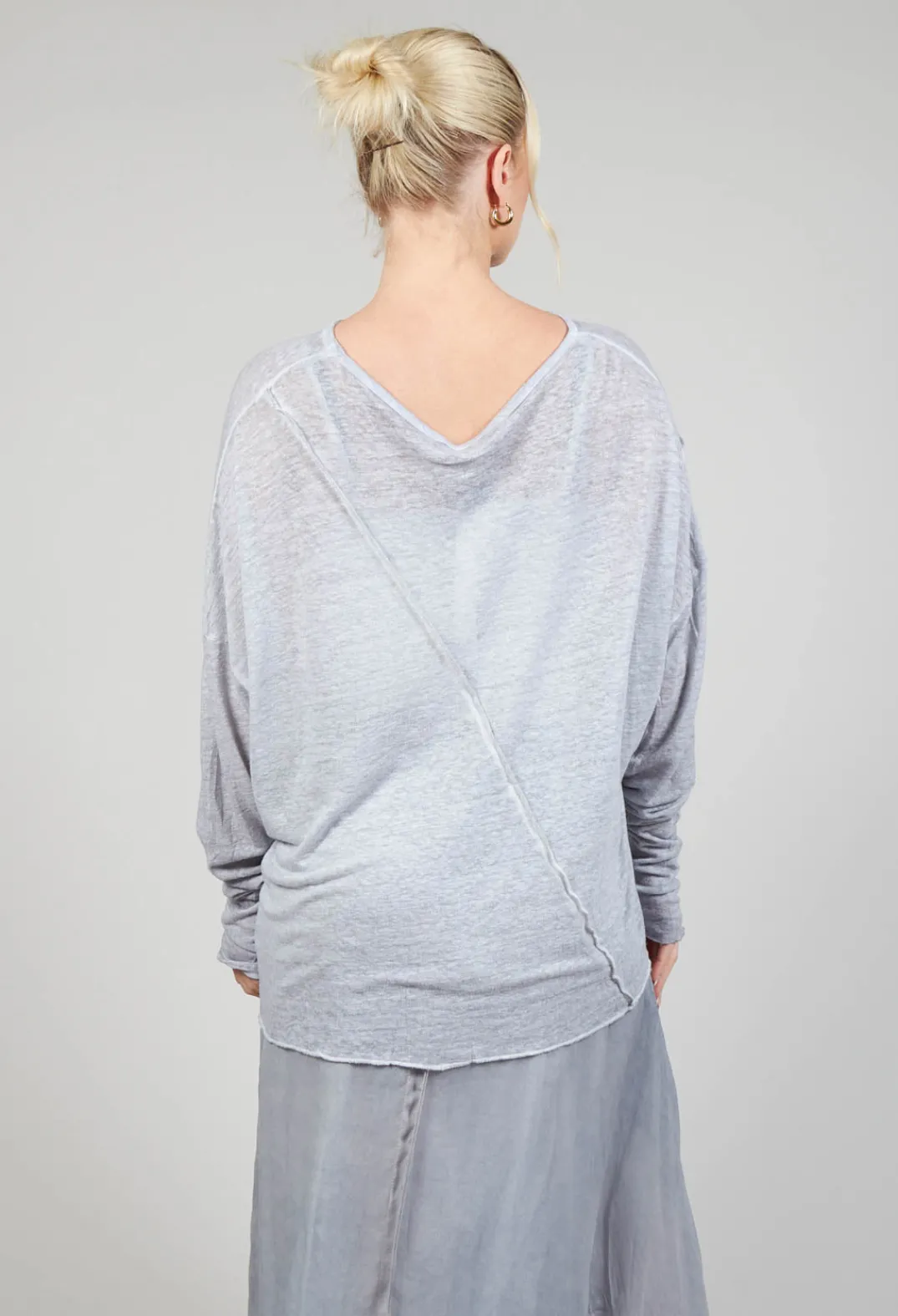 Umit Unal Tops^Linen Comfort Top in Original Grey