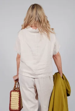 Elemente Clemente Tops^Linen Diva Top in Rattan