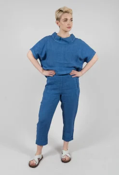 Elemente Clemente Trousers^Linen Geisha Pants in Eve Blue