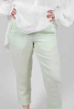 Elemente Clemente Trousers^Linen Geisha Pants in Spring Green