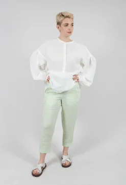 Elemente Clemente Trousers^Linen Geisha Pants in Spring Green
