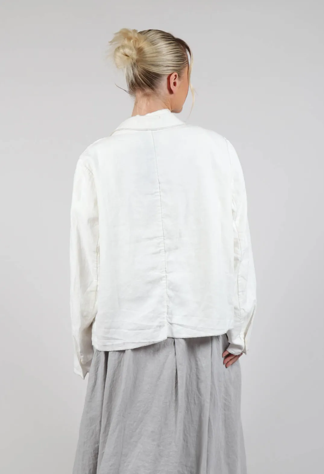 Umit Unal Jackets^Linen Jacket in Original Cream