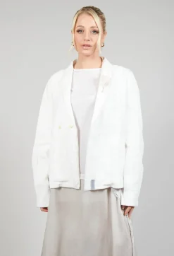 Umit Unal Jackets^Linen Jacket in Original Cream