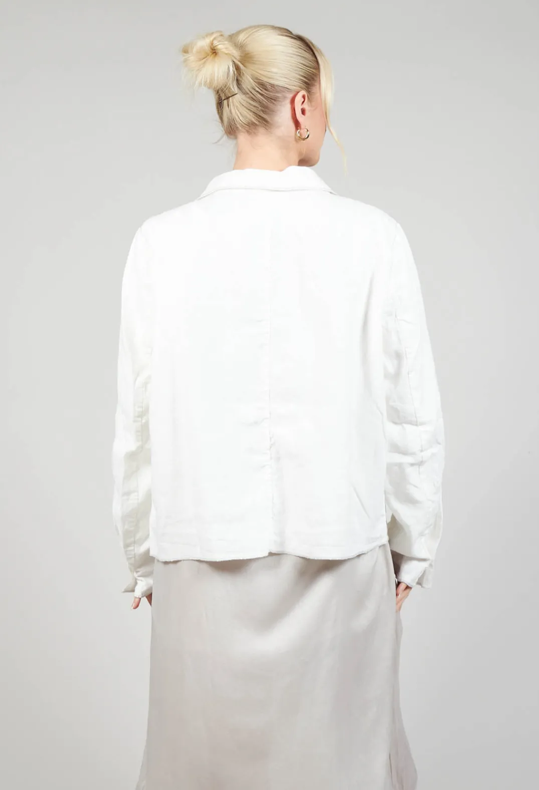 Umit Unal Jackets^Linen Jacket in Original Cream