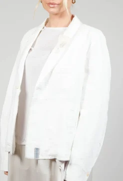 Umit Unal Jackets^Linen Jacket in Original Cream