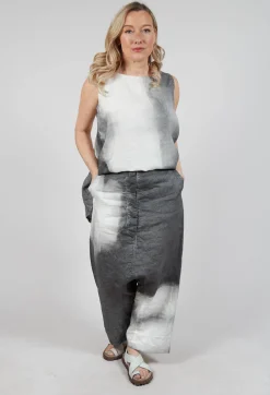 Rundholz Mainline Trousers^Linen Patch Trousers in Asteroid Pigment