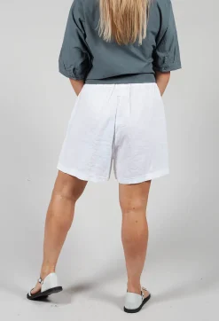 Aequamente Shorts^Linen Shorts in White