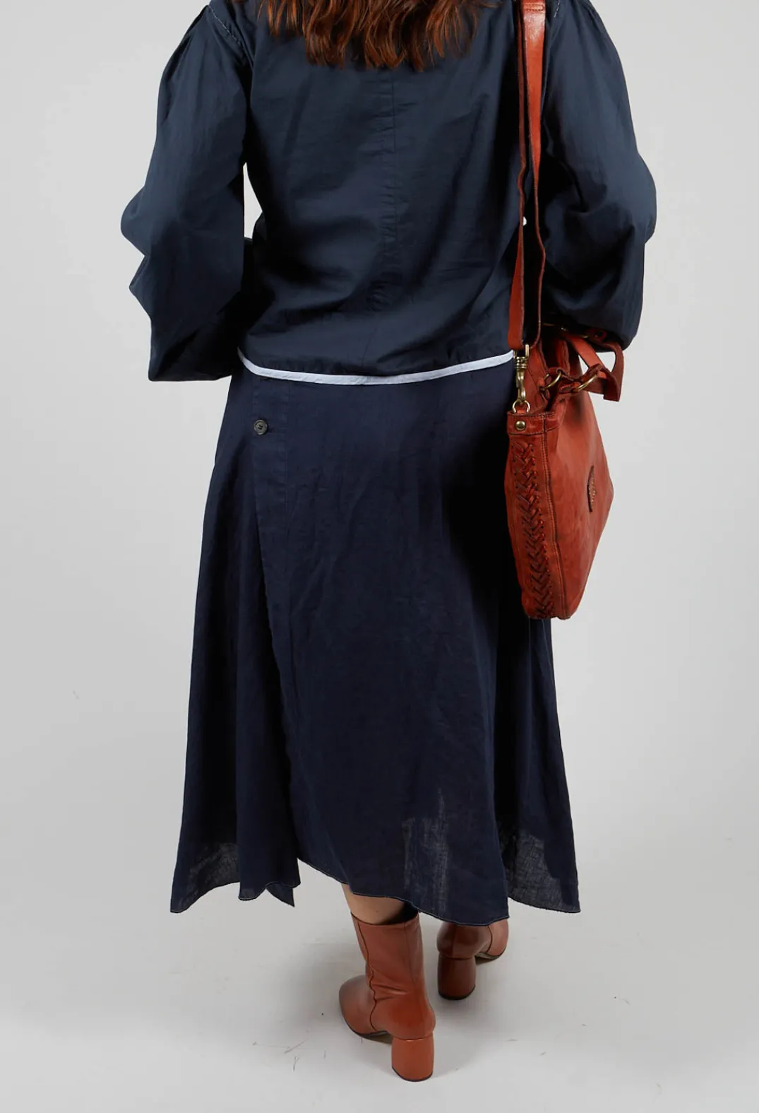 Umit Unal Skirts^Linen Skirt in Navy