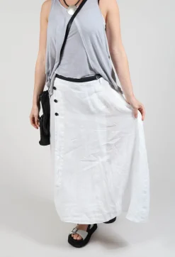 Umit Unal Skirts^Linen Skirt in Off White