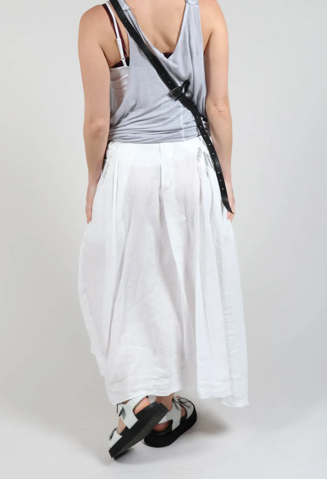 Umit Unal Skirts^Linen Skirt in Off White