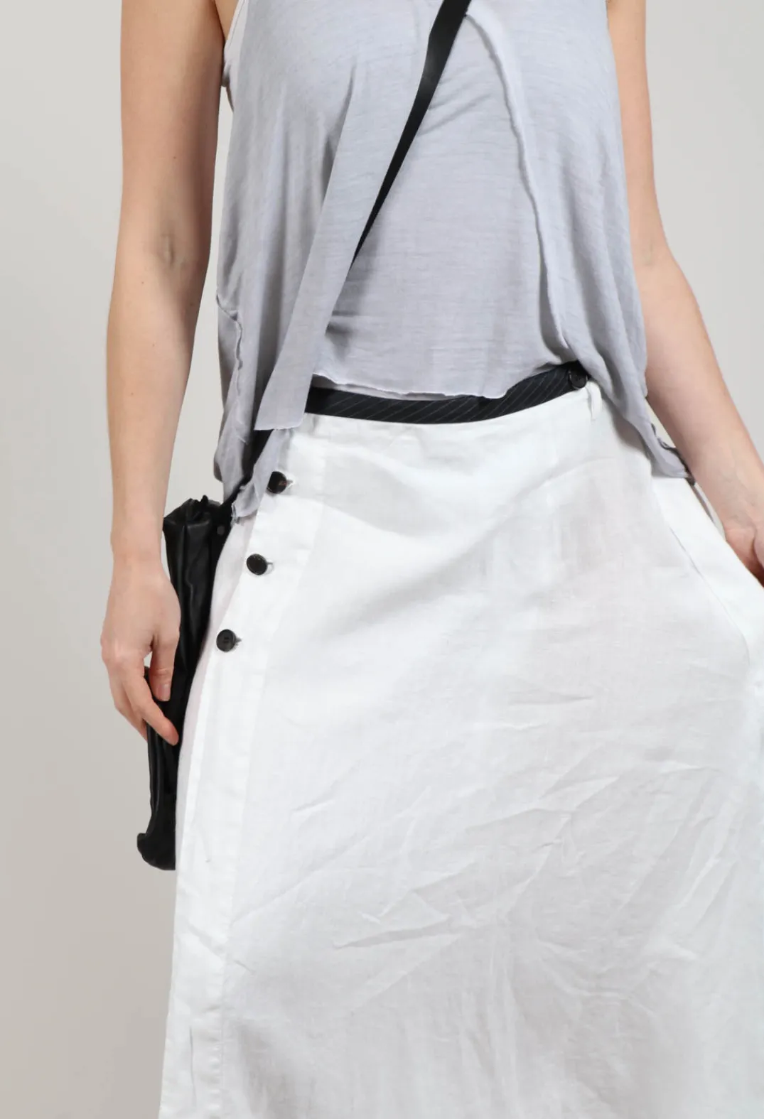 Umit Unal Skirts^Linen Skirt in Off White