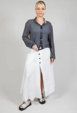 Umit Unal Skirts^Linen Skirt in Off White