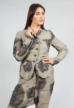 Rundholz Mainline Jackets^Linen Structured Jacket in Ash Print