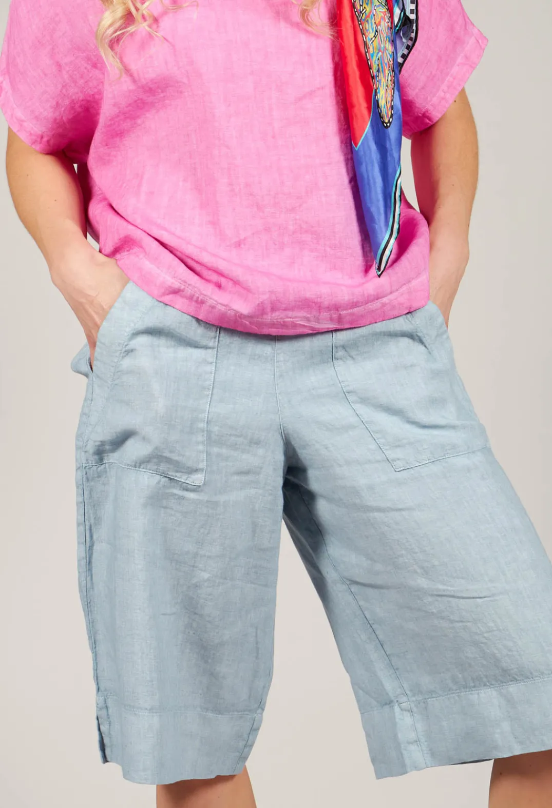 Elemente Clemente Shorts^Linen Tamal Shorts in Blue