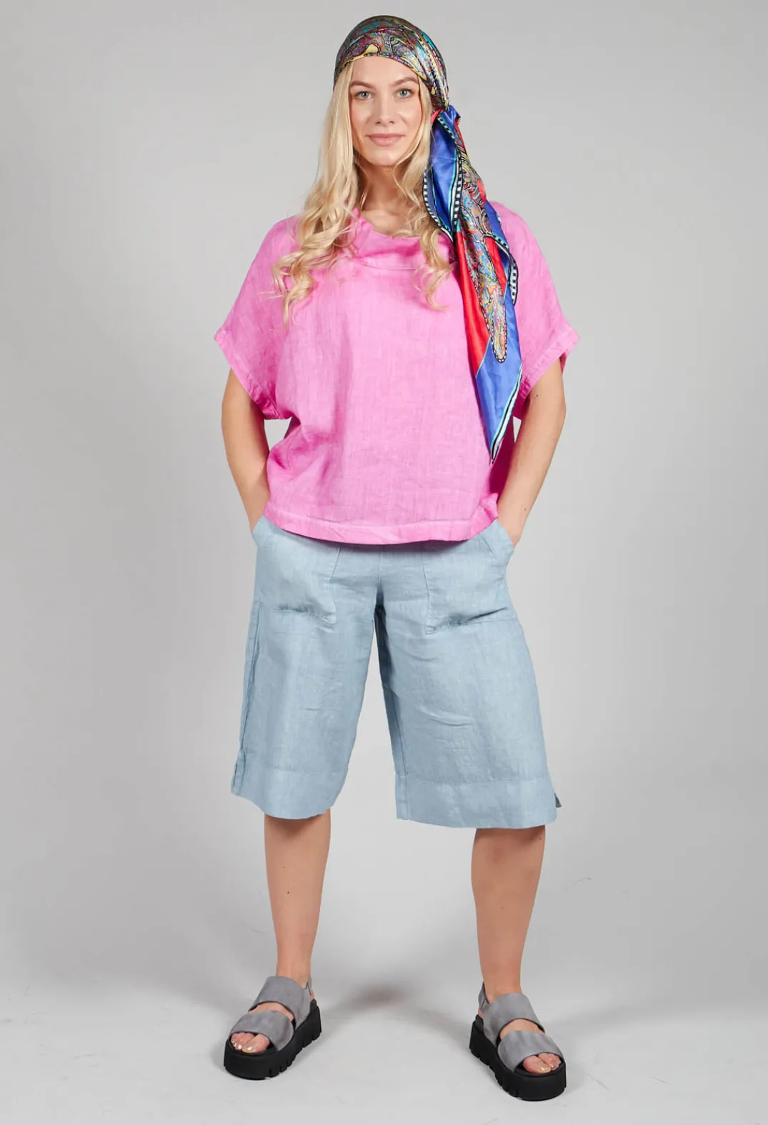 Elemente Clemente Shorts^Linen Tamal Shorts in Blue