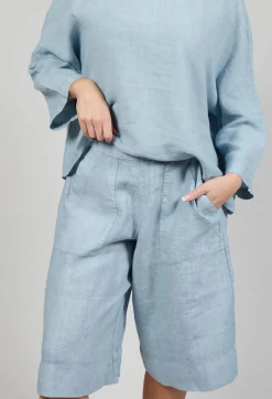 Elemente Clemente Shorts^Linen Tamal Shorts in Blue