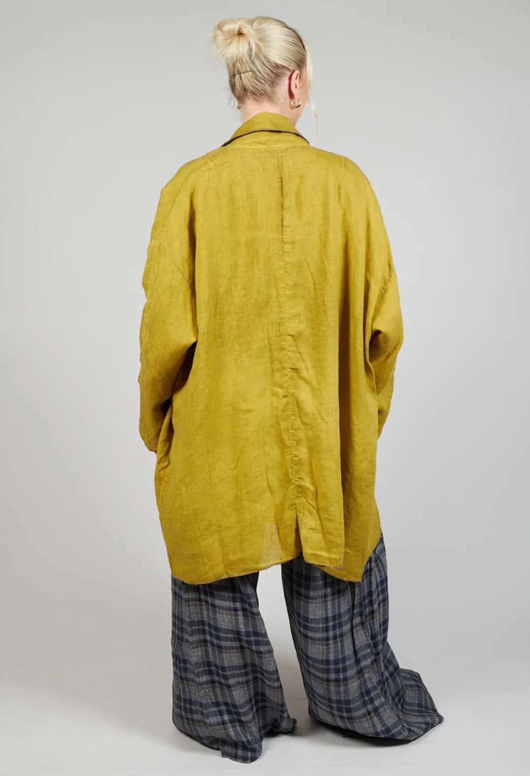 Umit Unal Coats^Linen Trench Coat in Original Mustard