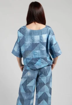 Elemente Clemente Tops^Lito Reversible Top in Denim