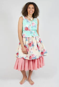 Ewa I Walla Tops^Livia Top in Turquoise Flower