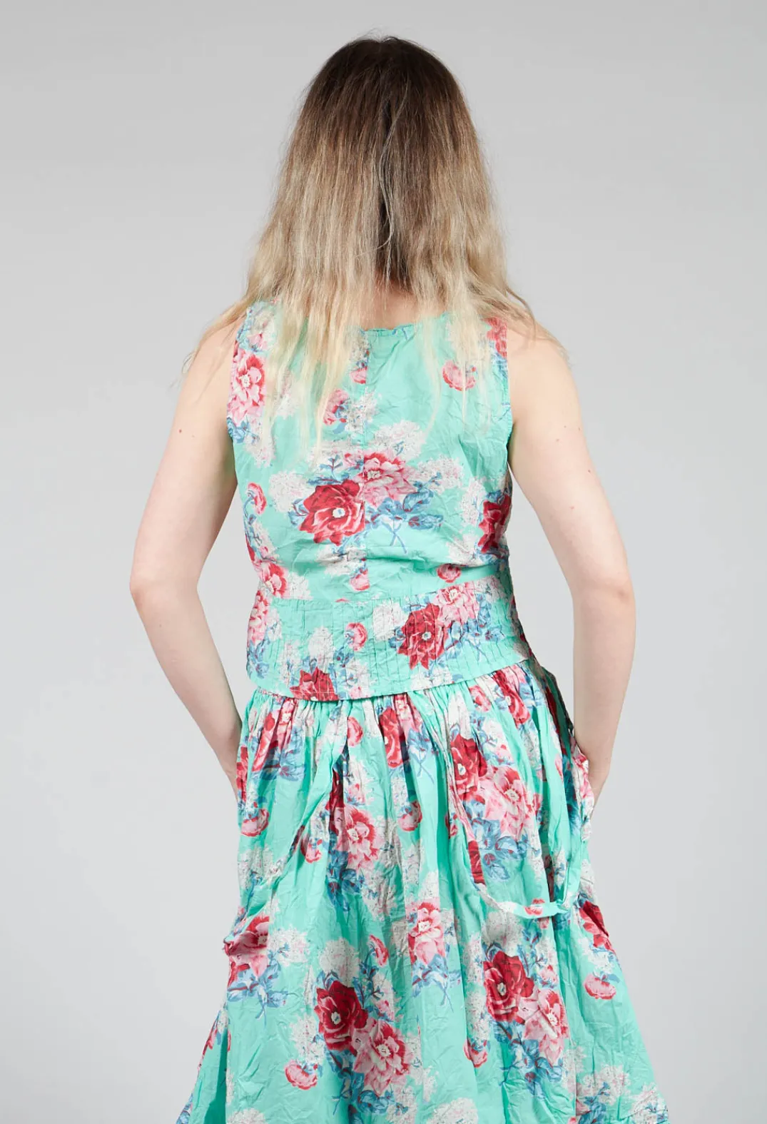 Ewa I Walla Tops^Livia Top in Turquoise Flower