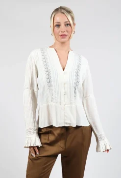 T.ba Tops^Lizzie Blouse in Beige