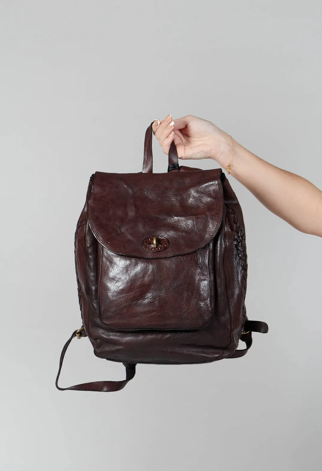 Campomaggi Bags^Lock Backpack in Brown